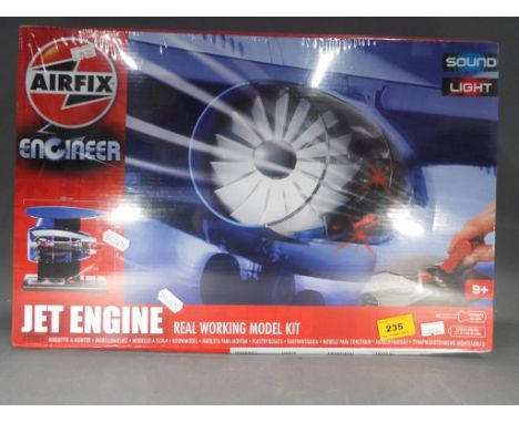 Airfix by Hornby Hobbies - Airfix Engineer Jet Engine Real Working Model Kit  #A20005 with sound and light features, screwdri