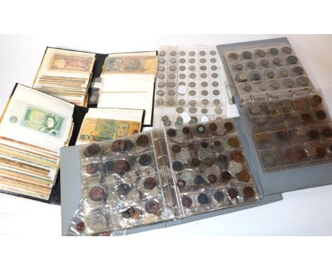 Two albums of mainly lower grade British pre-decimal coins including a good weight of pre-1920 sterling and pre-1947 0.500 si