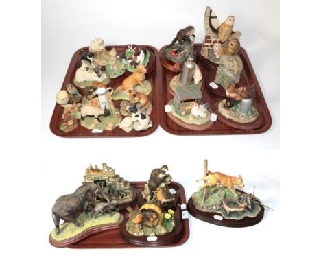 Border Fine Arts Including: 'Disturbing the Peace' (Labrador and Mallards), model No. L80 by Ray Ayres, limited edition 448/1