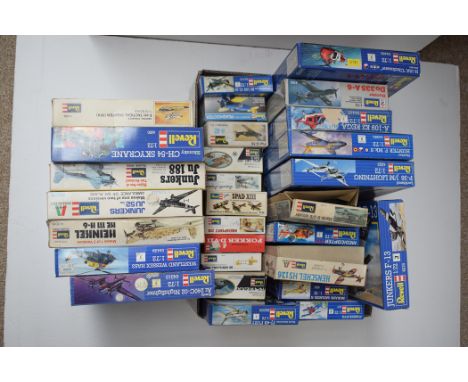 Revell model constructor kits, of various scales, mainly aircraft.