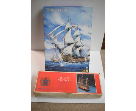 Heller 1:100 scale H.M.S. Victory; Modellismo coral H.M.S. Victory wooden model kit.