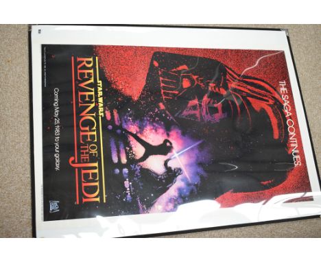 Star Wars: "Revenge of the Jedi", one sheet poster; together with the same poster design for "Return of the Jedi".  (2)NB:Rev