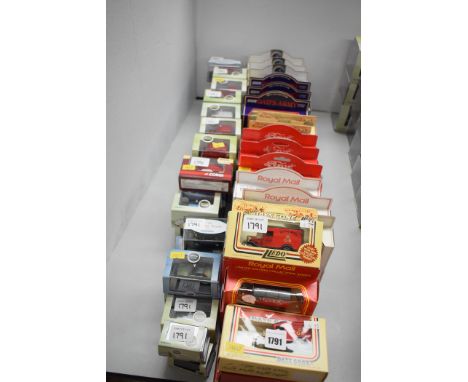 Corgi and Oxford diecast miniature model vehicles; together with others for Royal Mail; and Dad's Army.  (69)