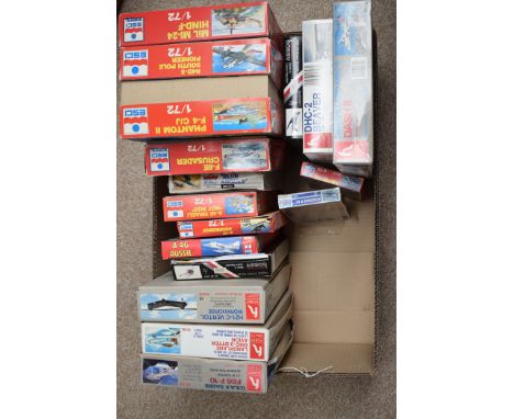 Hobbycraft and ESCI model constructor kits, mainly 1:72 scale.