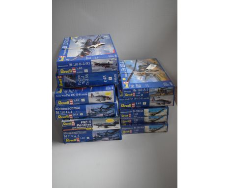 Revell 1:48 scale aircraft.  (11)