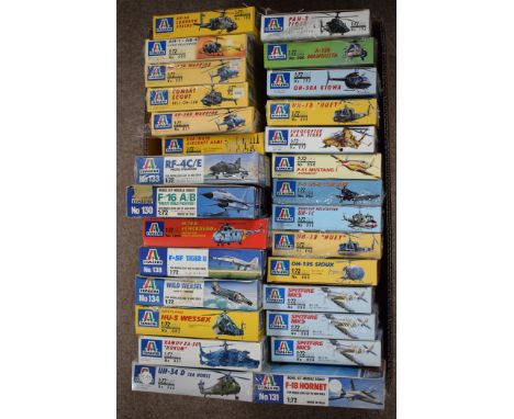 Italeri 1:72 scale military aircraft model constructor kits.