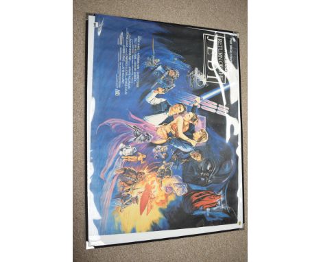 Star Wars: "Return of the Jedi", quad poster, by Lonsdale & Bartholomew, 1983, artwork by Josh Kirby.
