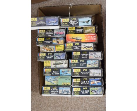 Heller, 1:72 scale military aircraft; and a Leyland Princess 2000 1:43 scale.