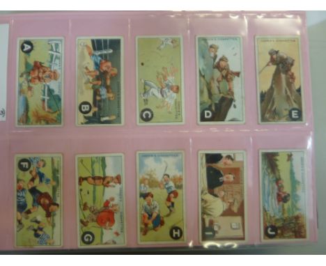 A CIGARETTE CARD ALBUM OF OGDENS LTD,  ABC of Sport 1927, complete. Actors, Natural & Character Studies 1938, complete, Actre