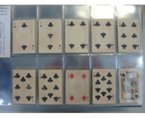 A CIGARETTE CARD ALBUM, loosely inserted, mixture of complete and incomplete sets issued by various firms beginning with the 