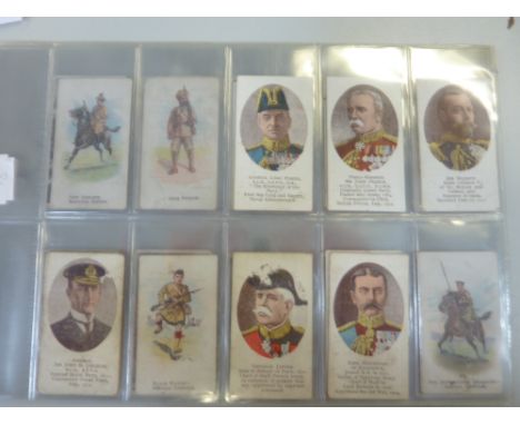A CIGARETTE CARD COLLECTION OF MURRAY, SONS & CO, War Series K 1915, (17) and War Series L 1916, (20)	  
