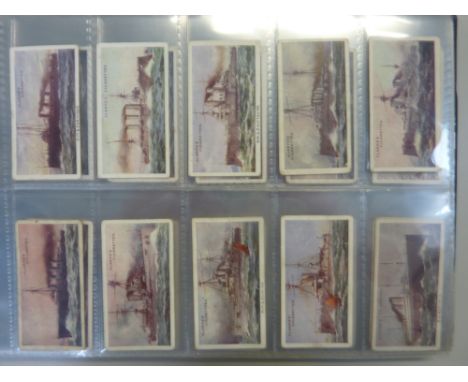 A CIGARETTE CARD ALBUM, loosely inserted, mixture of incomplete sets issued by W.M. Clarke & Son, to include 'Army Life', 'Bo