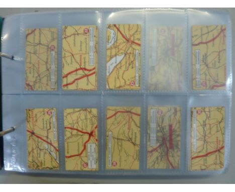 A CIGARETTE CARD ALBUM, loosely inserted, mixture of complete and incomplete sets issued by Lambert & Butler, to include 'Dan