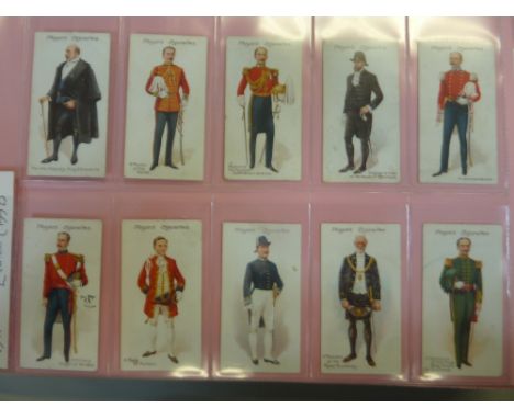 A CIGARETTE CARD ALBUM CONTAINING JOHN PLAYER & SONS, Ceremonial & Court Dress 1911, complete, Characters from Dickens 1912, 