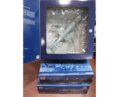 Three HM Hobby Master die-cast model airpower series scale 1:72 HA3701 HA2303 HA3201 (3)