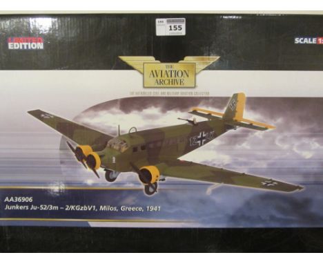 Corgi Aviation Archive limited edition die-cast model scale 1:72 AA36906 Junkers Ju-52/3M-2/KGzbV1