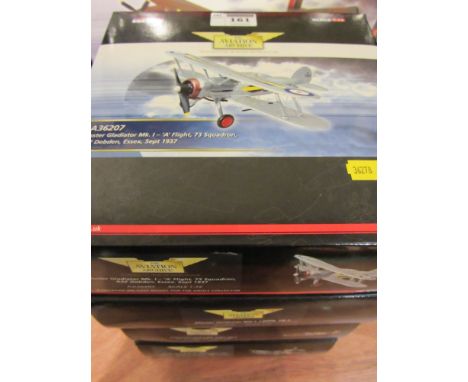 Four Corgi Aviation Archive limited edition die-cast model scale 1:72 WA36207 Gloster Gladiator Mk I - "A flight 73 Sqn", AA3