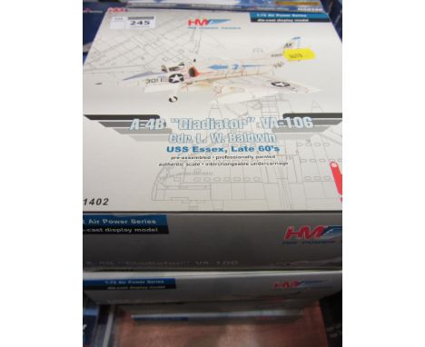 Four HM Hobby Master die-cast model airpower series scale 1:72 HA1402 HA1202 HA112 HA102 (4)