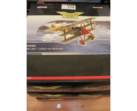 Three Corgi Aviation Archive limited edition die-cast model scale 1:48 AA38302, AA37903, AA38301 (3)