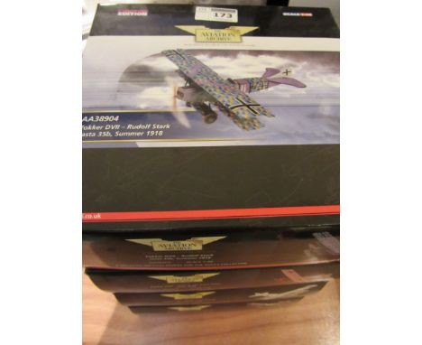 Four Corgi Aviation Archive limited edition die-cast model scale 1:48 AA38904, AA38902, AA38901, AA37905 (4)