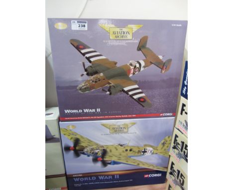 Two Corgi Aviation Archive World War II die-cast model scale 1:72 AA35304 AA33704 (2)