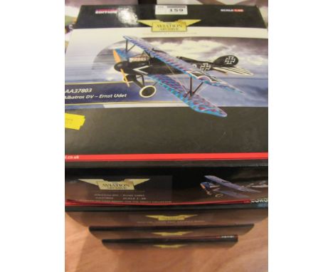 Four Corgi Aviation Archive limited edition die-cast model scale 1:48 AA37803 Albatross DV, AA37901 Spad XIII- S4489, AA 3780