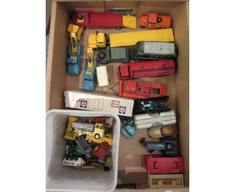Vintage Budgie, Corgi and Dinky die-cast model vehicles in one box 
