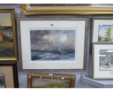 A William Selwyn Signed Limited Edition Print ,171/300, Regatta Mania Straits, signed in pencil bottom right, 30 x 41cm.