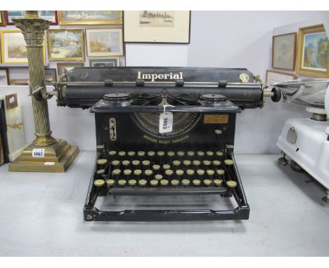 Imperial Typewriter, circa 1920's, Leicester, England to back.