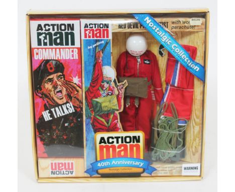 Action Man 'Red Devil' Parachutist 40th Anniversary Nostalgic Collection, accessories only, action figure not included. UK P&