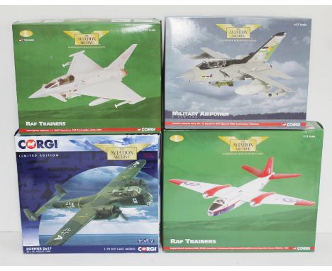 4x Corgi The Aviation Archive limited edition 1:72 scale die-cast models comprising RAF Trainers Eurofighter Typhoon T.1, 29(