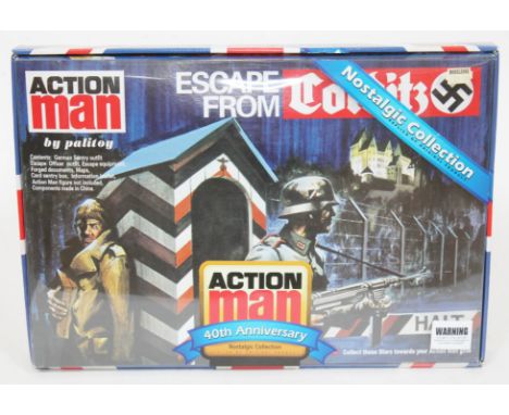 Action Man Escape From Colditz 40th Anniversary Nostalgic Collection with figure, some parts still sealed, some opened. UK P&