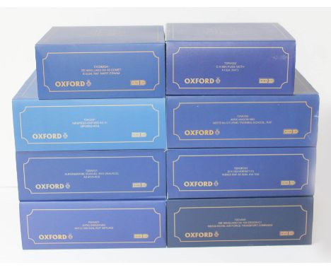 8x Oxford De Havilland 1:72 scale die-cast model aircraft. UK P&amp;P £15+VAT 