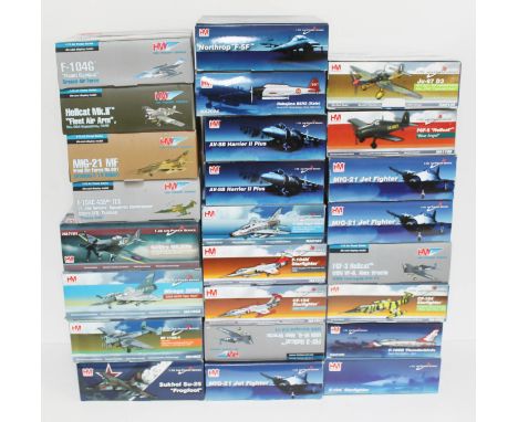 25x Hobby Master Air Power Series 1:72 scale die-cast model aircraft, all models prefixed 'HA' comprising: 1803, 7101, 1608, 