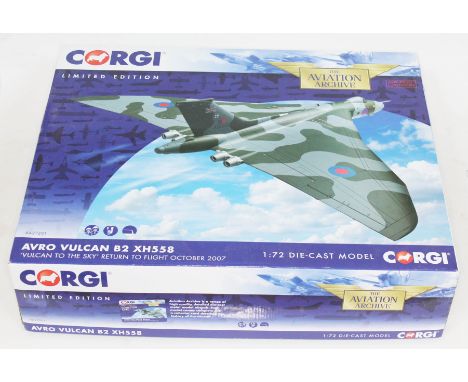 Corgi The Aviation Archive Avro Vulcan B2 XH558 'Vulcan to the Sky' Return to Flight October 2007, AA27201, 1:72 scale die-ca