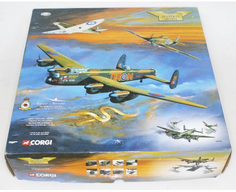 Corgi The Aviation Archive Battle of Britain Memorial Flight Avro Lancaster - EE176 'Mickey the Moocher', Spitfire Mklla-P735