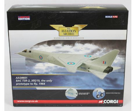 Corgi The Aviation Archive BAC TSR-2, XR219, the only prototype to fly, 1964, AA38601, 1:72 scale die-cast model, limited edi