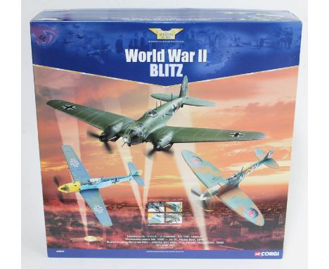 Corgi The Aviation Archive World War II Blitz Heinkel HE 111H-3 - 2 Staffel, KG 100, 1940-41 Messerschmitt ME 109E - JG51, He