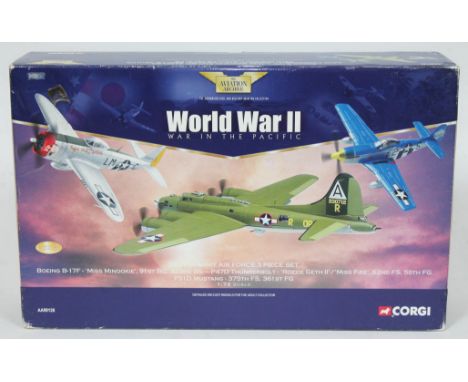 Corgi The Aviation Archive World War II War in the Pacific Eighth Army Force 3 Piece Set Boeing B-17F - 'Miss Minookie', 91st