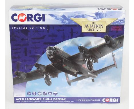 Corgi The Aviation Archive Avro Lancaster B Mk.I (Special) LM220 'Getting Younger Everyday' 9 SQN RAF, Bergen Raid, Norway, J