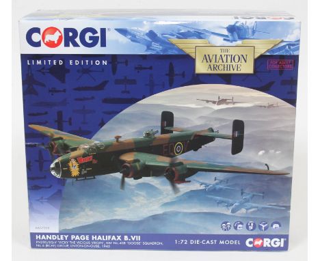 Corgi The Aviation Archive Handley Page Halifax B.VII PN230/EQ-V 'Vicky The Vicious Virgin' RAF No.408 'Goose' Squadron, No. 