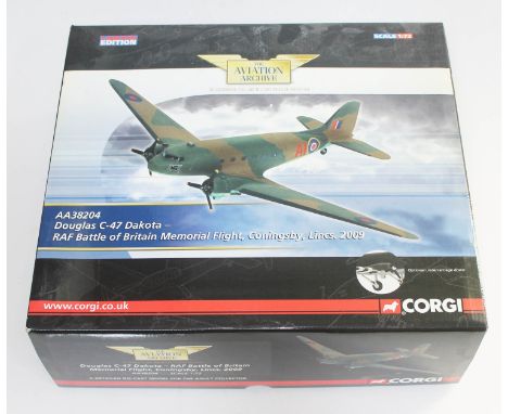 Corgi The Aviation Archive Douglas C-47 Dakota - RAF Battle of Britain Memorial Flight, Coningsby, Lincs. 2009, AA38204, 1:72
