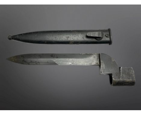 A South African No. 9 bayonet and scabbard.