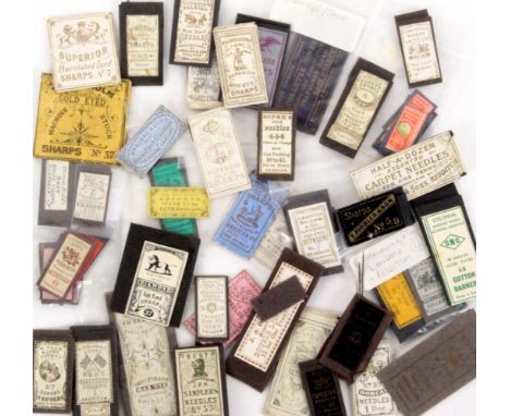 Needle packets, 19th Century and later, including Thomas Fields (2), R. Hemming and Son (4), G. Baylis (5), and others.    (c
