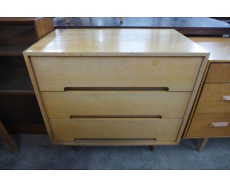 A Stag C-Range light oak chest of drawers, by John &amp; Sylvia Reid 