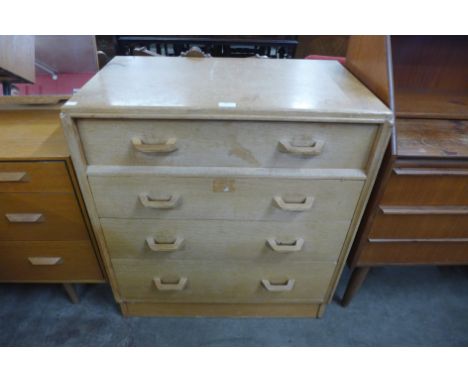 A G-Plan Brandon light oak chest of drawers 