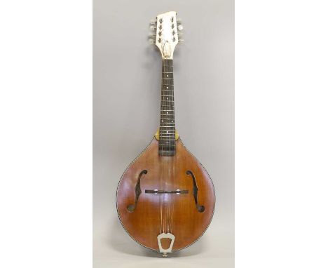 Mandolin  with makers label 'Phil Davidson Luthier Bristol England' and appears to be signed with makers signature and Feb 19