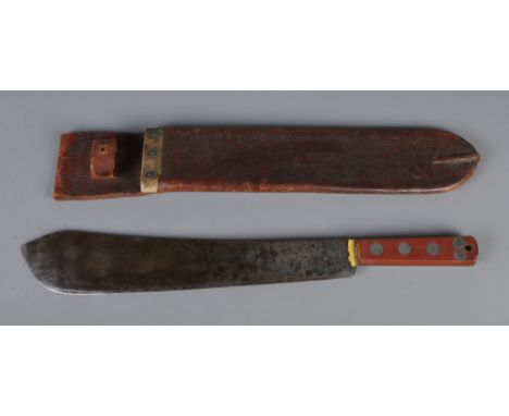 A WW2 Kitchin broad arrow machete with scabbard, dated 1939. CAN NOT POST OVERSEAS.  