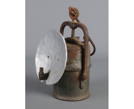 A vintage Carbide lamp by Crestella, The Premier Lamp &amp; Engineering Co Ltd.  