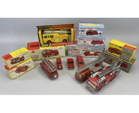 DINKY TOYS DIECAST FIRE SERVICE VEHICLES - to include vintage and later boxed examples with Product Nos 263, 195, 286, 276, 2